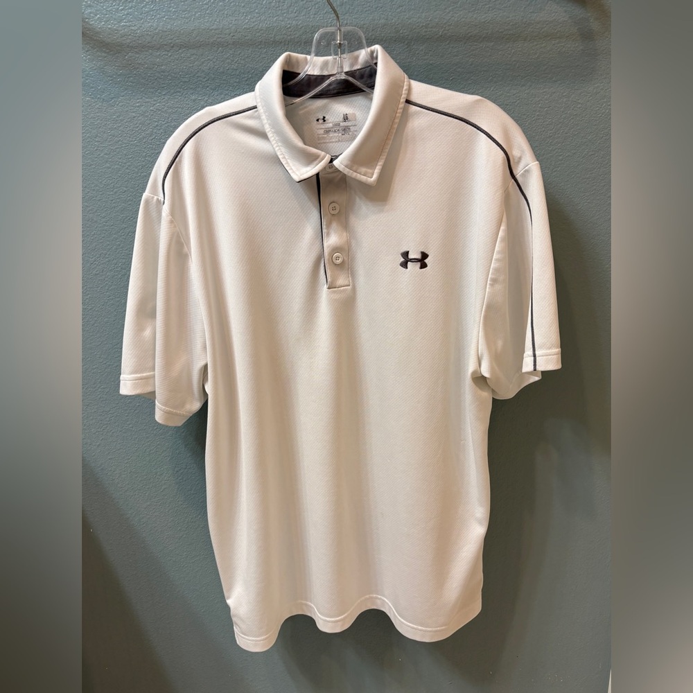 Men’s Under Armour White Polo